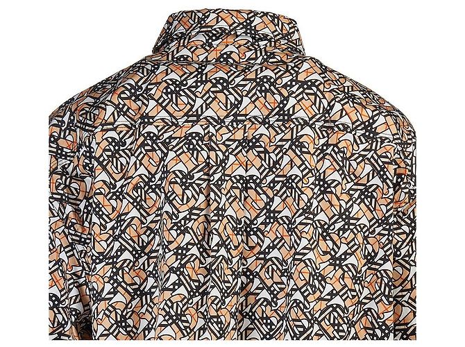 Burberry Camicia Oversized con Stampa Monogram - vista 6