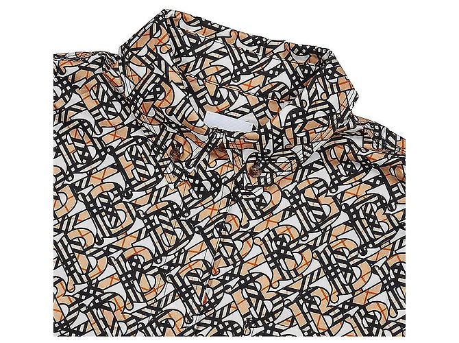 Burberry Camicia Oversized con Stampa Monogram - vista 8