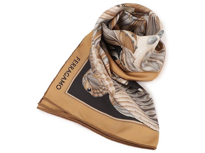 Salvatore Ferragamo Pañuelo de seda estampado - vista 3
