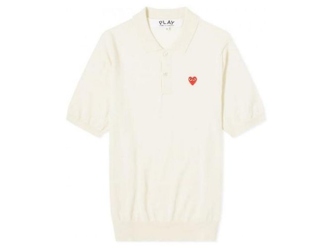 Comme Des Garcons Kurzärmeliges Strickpolo - Ansicht 5