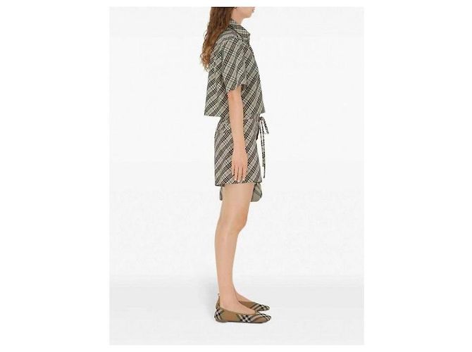 Burberry  karierte Baumwoll-Pyjamashorts - Ansicht 6