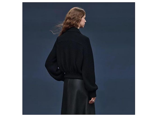 Hermès Strickjacke für Damen Noir - Ansicht 4