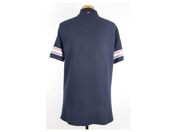 Thom Browne Baumwoll-Poloshirt mit Struktur-Besatz - Ansicht 5