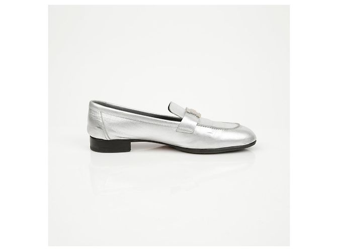 Mocassini Hermès Paris in pelle marrone - vista 10