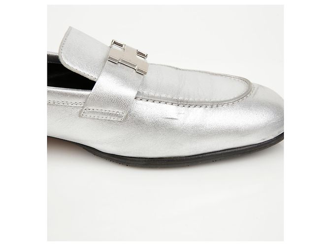 Mocassini Hermès Paris in pelle marrone - vista 12