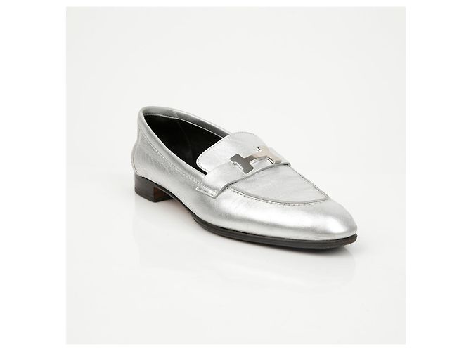 Mocassini Hermès Paris in pelle marrone - vista 2