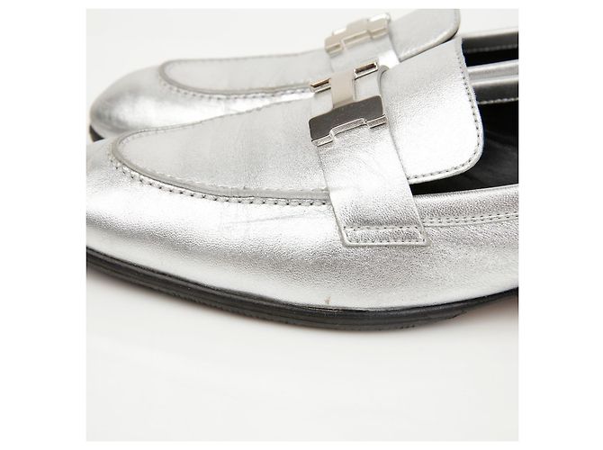Mocassini Hermès Paris in pelle marrone - vista 7