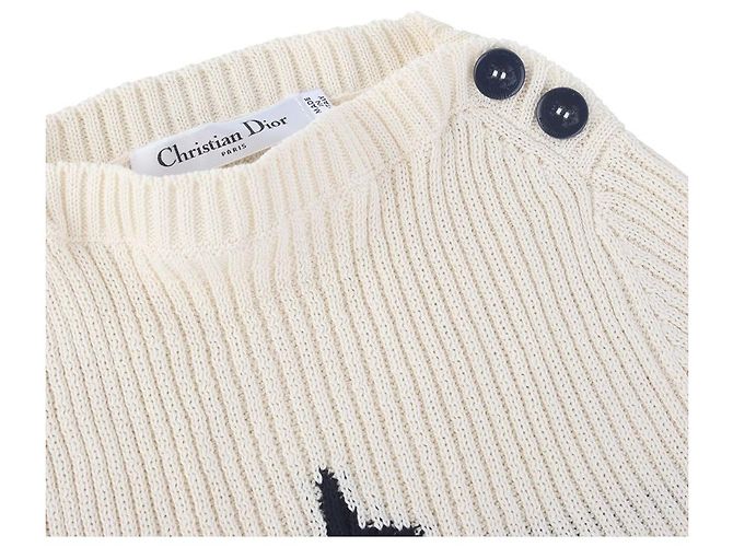 Dior Riviera Signature Logo Baumwollstrickpullover Größe - Ansicht 4