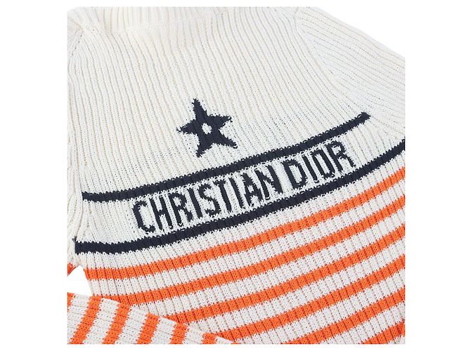 Dior Riviera Signature Logo Baumwollstrickpullover Größe - Ansicht 5
