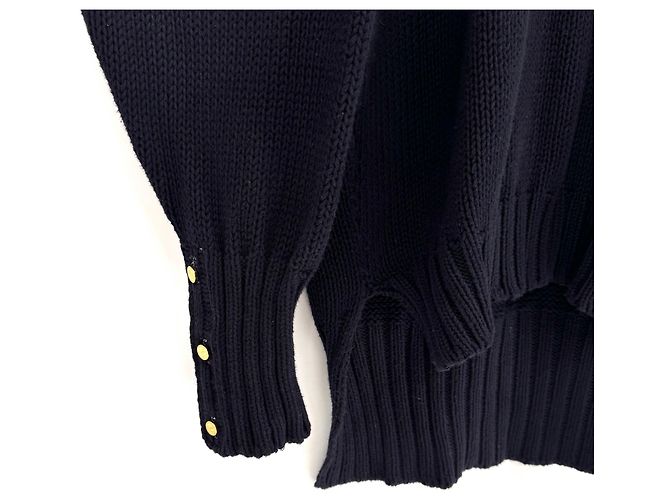 Thom Browne Anchor Icon Oversized Crewneck Strickpullover Navy - Ansicht 6