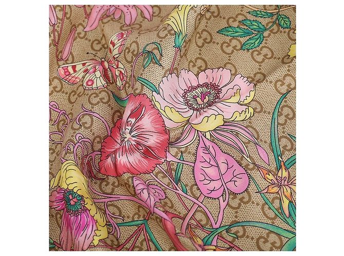Gucci Quadratisches GG-Print-Twill-Seidentuch - Ansicht 6
