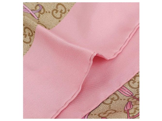 Gucci Quadratisches GG-Print-Twill-Seidentuch - Ansicht 7