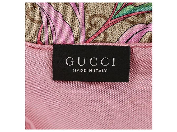 Gucci Quadratisches GG-Print-Twill-Seidentuch - Ansicht 8