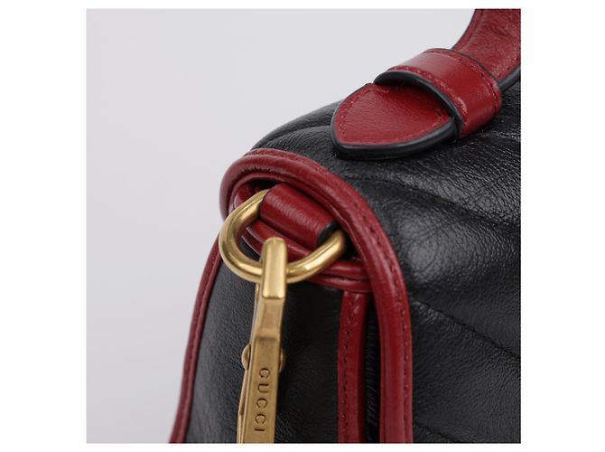 Gucci Mini Top-Handle-Tasche Braun Leder - Ansicht 10