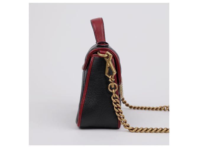Gucci Mini Top-Handle-Tasche Braun Leder - Ansicht 7