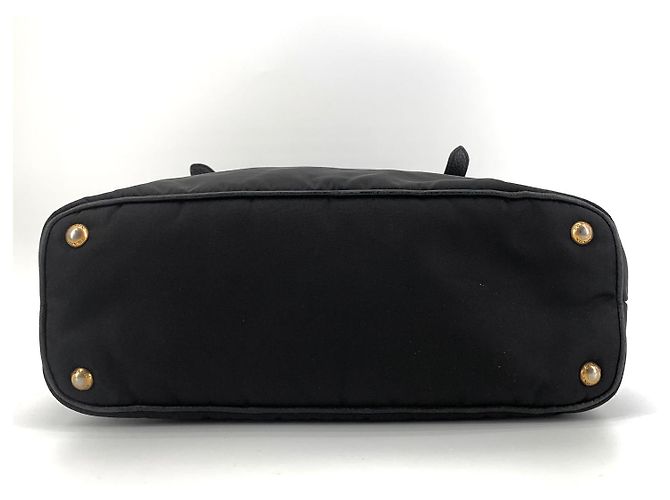 Prada Saco Tote de Nylon com Logótipo Dourado - vista 6