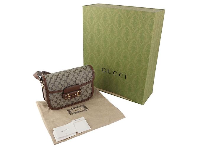 Gucci Borsa a tracolla GG Supreme Horsebit - vista 8