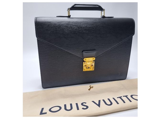 Louis Vuitton Porte-documents Epi Serviette Unisexe (Top Grade, Mallette) - vue 4