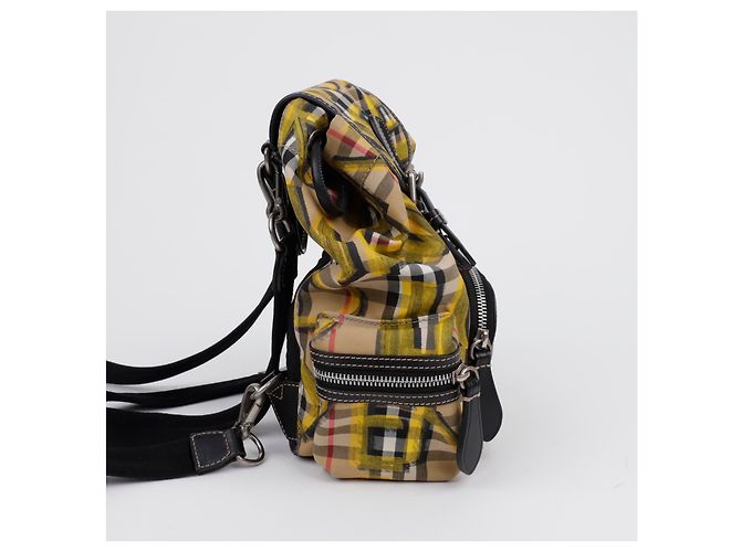 Burberry Vintage Check Graffiti Kleiner Rucksack - Ansicht 5