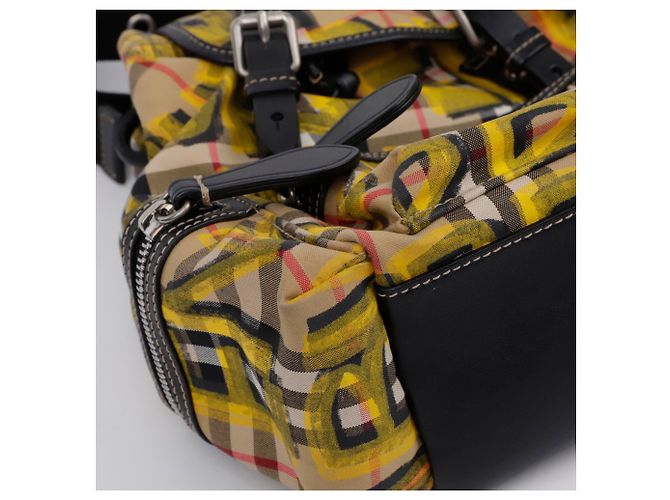 Burberry Vintage Check Graffiti Kleiner Rucksack - Ansicht 7