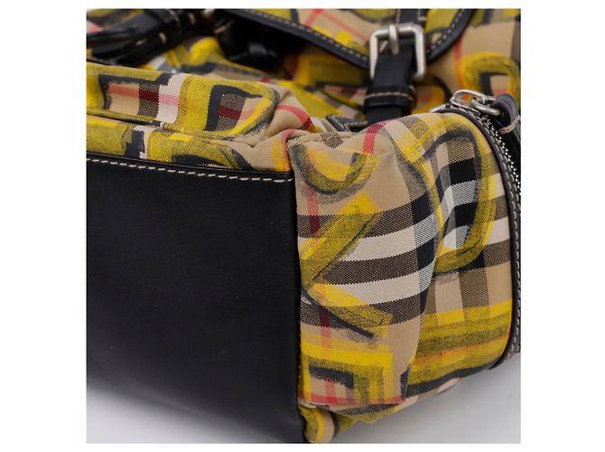 Burberry Vintage Check Graffiti Kleiner Rucksack - Ansicht 8