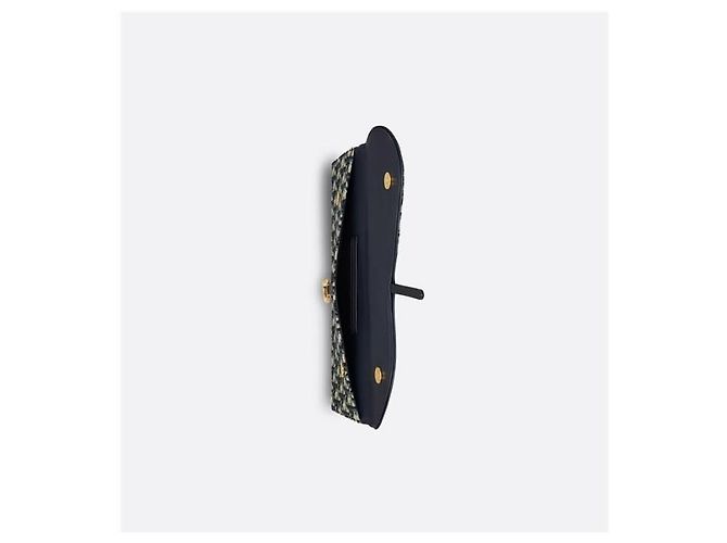 Dior Pochette Saddle Blue Oblique Jacquard - vista 4