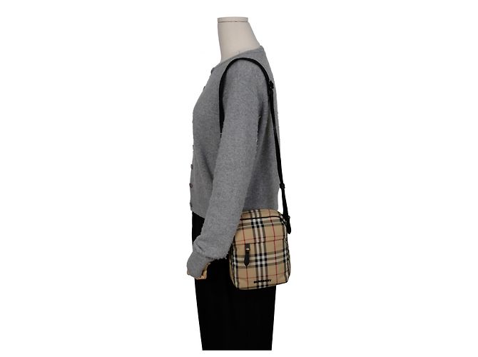 Burberry Borsa a tracolla Freddy Check Shoulder Crossbody Bag - vista 10