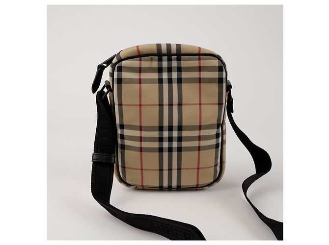 Burberry Borsa a tracolla Freddy Check Shoulder Crossbody Bag - vista 4