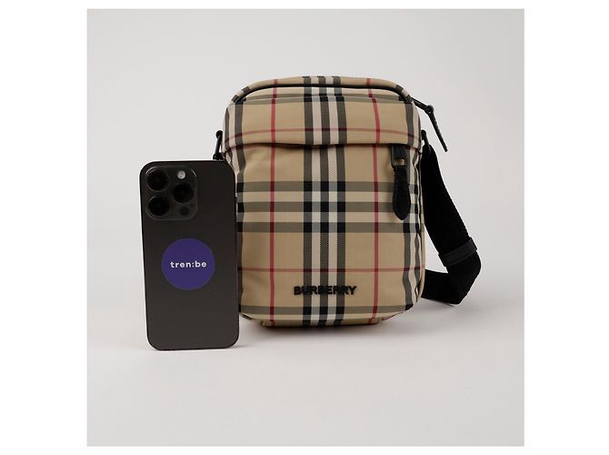 Burberry Borsa a tracolla Freddy Check Shoulder Crossbody Bag - vista 8