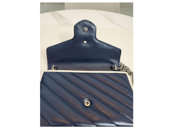 Gucci Mini borsa a tracolla GG Marmont Matelassé con catena - vista 12
