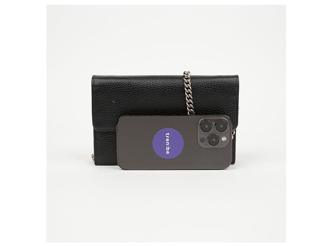 Gucci Borsa crossbody portafoglio mini catena Interlocking da donna Nero - view 11