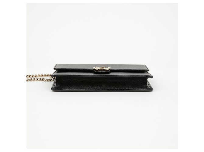 Gucci Borsa crossbody portafoglio mini catena Interlocking da donna Nero - view 8