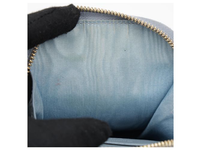 Dior Lady Cannage Handyhalter aus Lammleder Cloud Blue - Ansicht 14