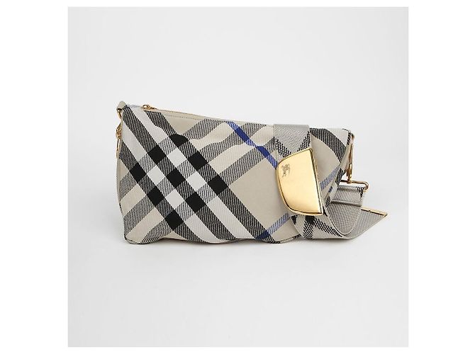 Burberry Borsa a tracolla Shield Medium Messenger Shoulder Crossbody Bag - vista 2