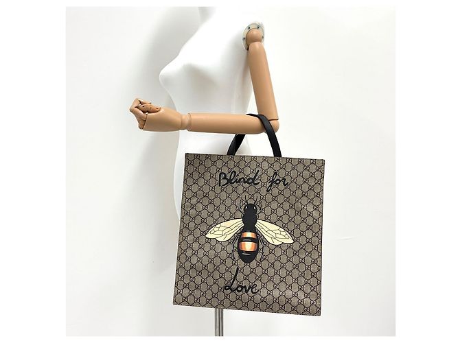 Gucci Borsa Tote Supreme Logo Bee - vista 2