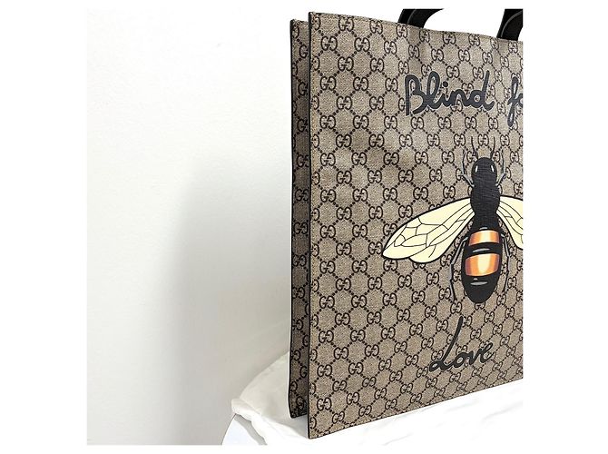 Gucci Borsa Tote Supreme Logo Bee - vista 7