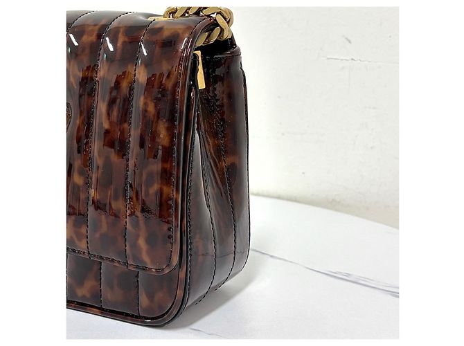 Autre Marque Borsa a tracolla e spalla Vicky Chain in vernice - vista 8