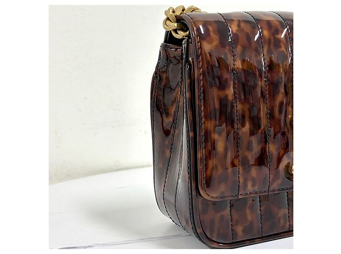 Autre Marque Borsa a tracolla e spalla Vicky Chain in vernice - vista 9