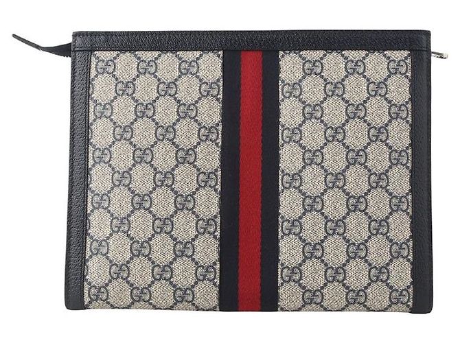 Gucci GG Supreme Ophidia Clutch - view 3