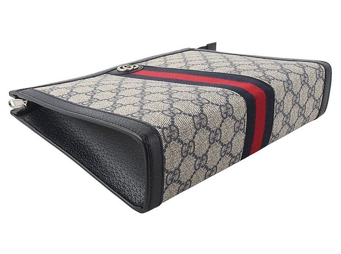 Gucci GG Supreme Ophidia Clutch - view 5