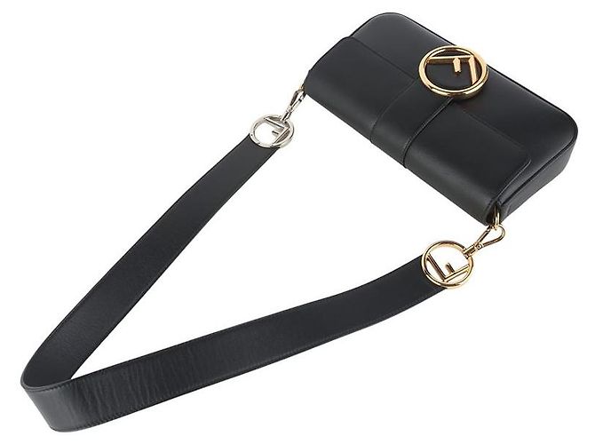 Fendi Bolsa Baguette Gold Circle Logo - vista 4
