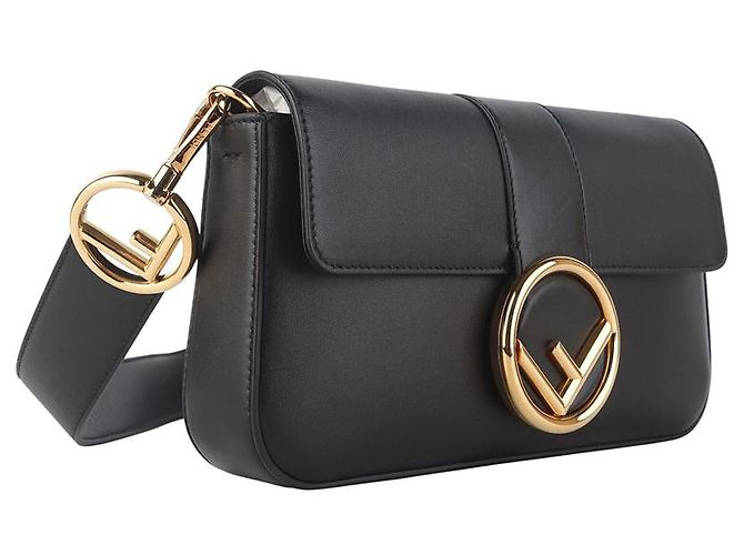 Fendi Bolsa Baguette Gold Circle Logo - vista 8
