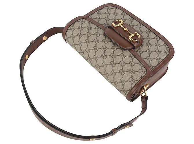Gucci Borsa a tracolla GG Supreme Horsebit - vista 4