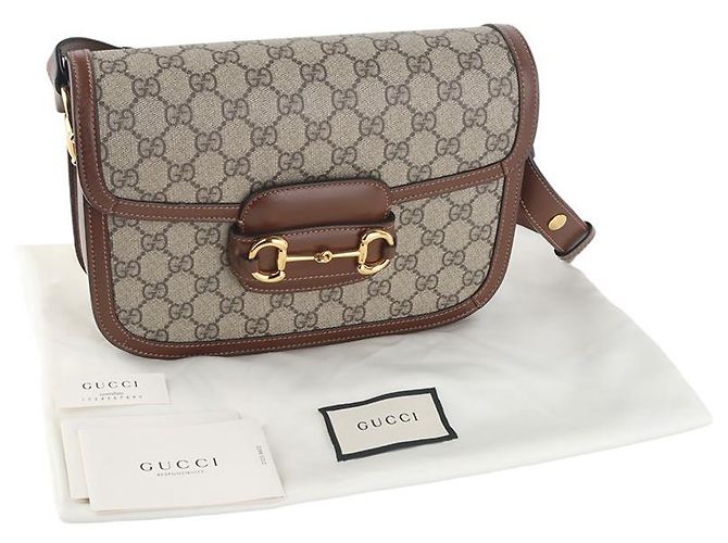 Gucci Borsa a tracolla GG Supreme Horsebit - vista 8