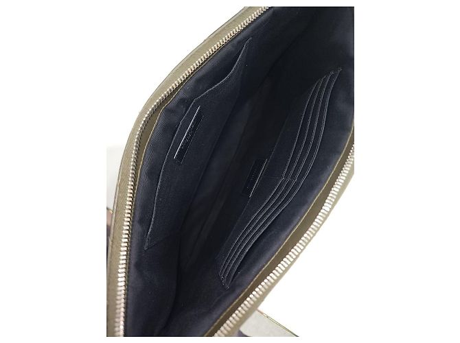 Autre Marque Clutch Grande Matelassé Argento - vista 7