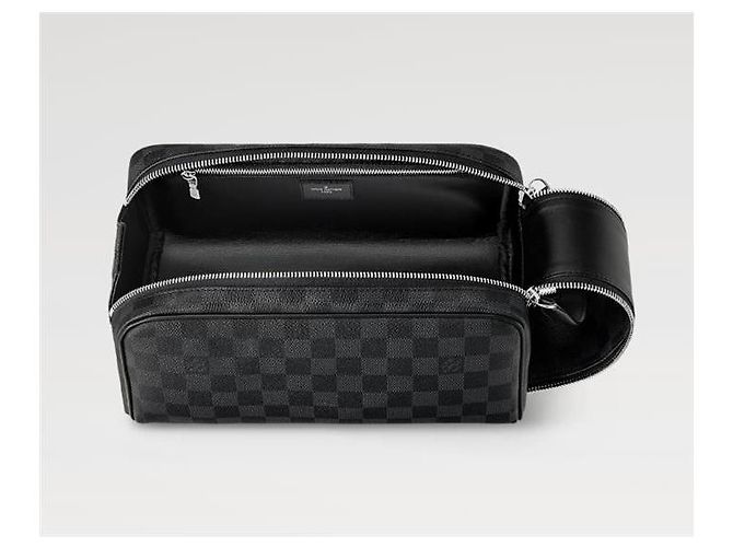 Louis Vuitton Necessaire motivo Damier nero - vista 5