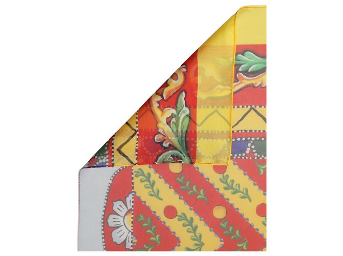 Dolce & Gabbana Foulard quadrato in seta stampata multicolore - vista 3