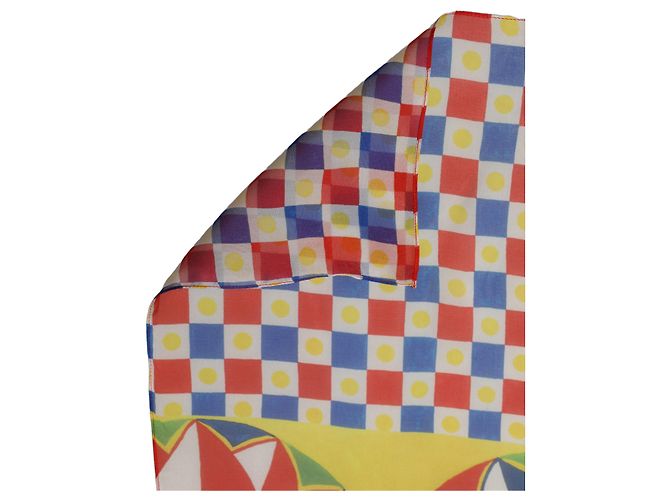 Dolce & Gabbana Foulard in seta Carretto multicolore - vista 3
