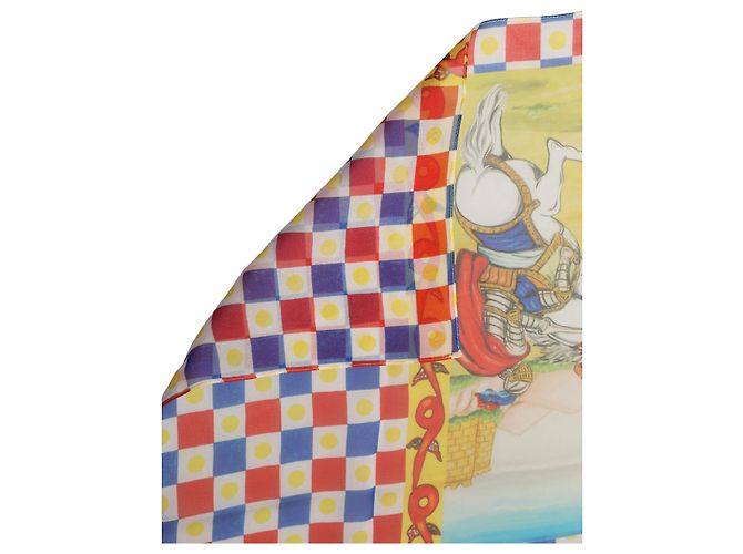 Dolce & Gabbana Foulard Carretto in seta multicolore - vista 3