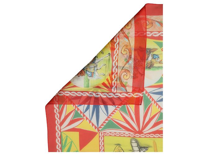 Dolce & Gabbana Foulard in seta con stampa Carretto multicolore - vista 2